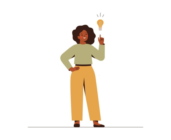 woman with bulb image